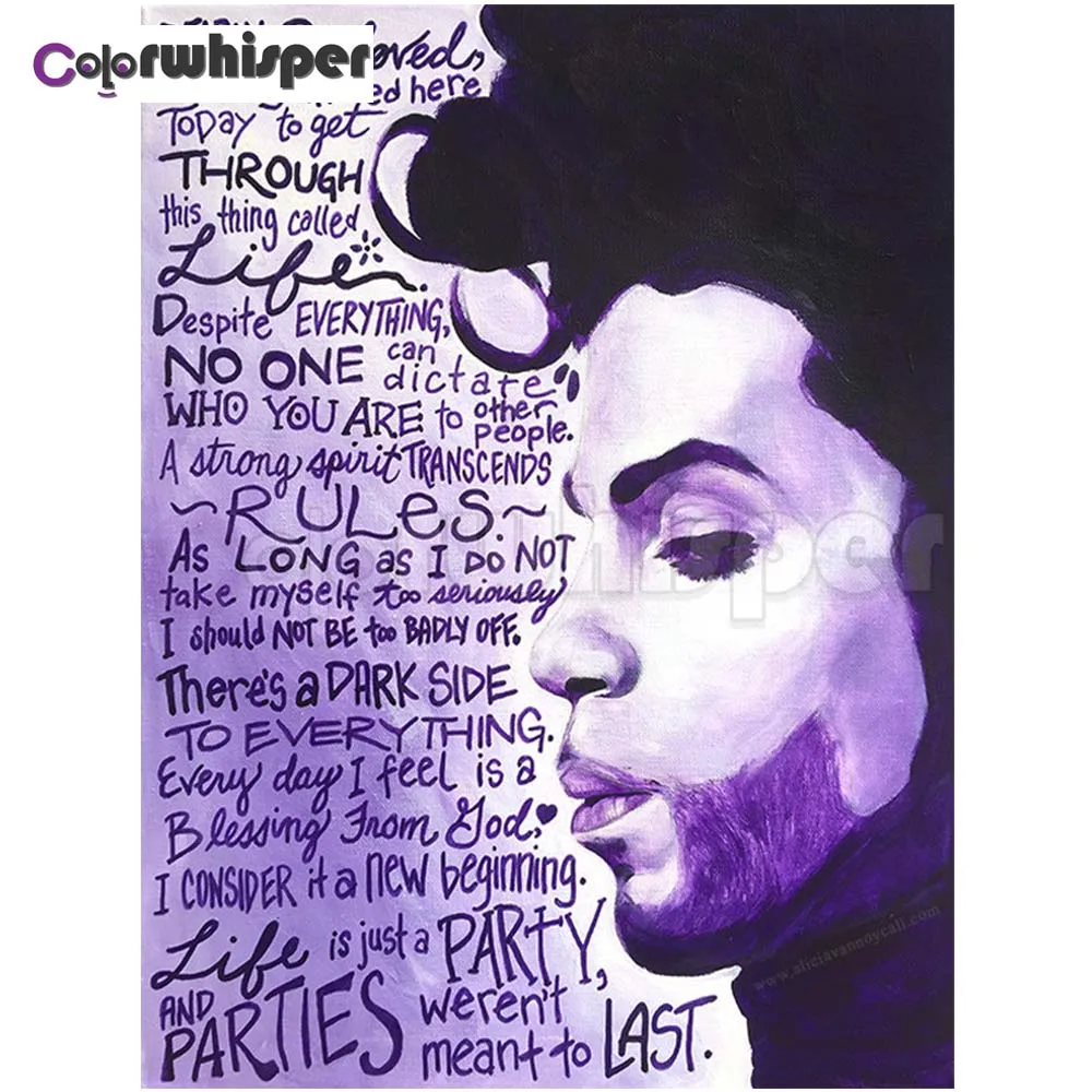 

Алмазная картина полностью квадратная/круглая дрель фиолетовый буквенный текстовый плакат 5D Daimond картина вышивка Крест стич картина искус...