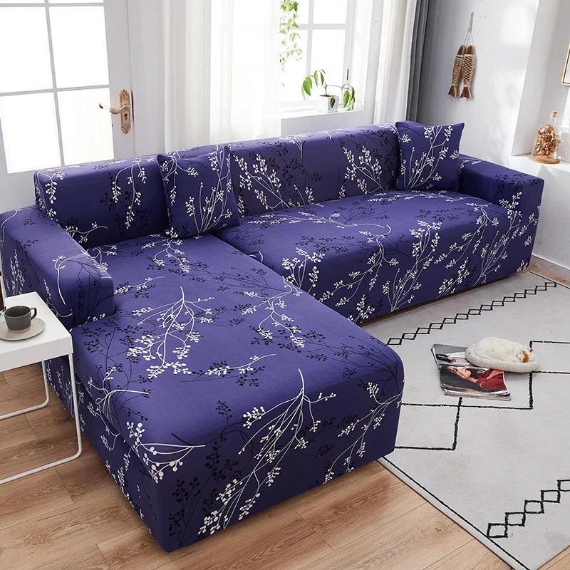 

2021 New Style L Shape Stretch Sofa Cover Geometric Slipcovers for Sectional Corner Couch 2/3/4Seater Furniture Protector