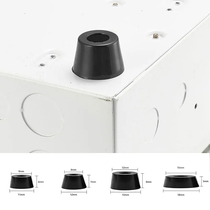 

20pcs/lot Speaker Cabinet Furniture Chair Table Box Conical Rubber Foot Pad stainless steel Stand Shock Absorber Skid Resistance