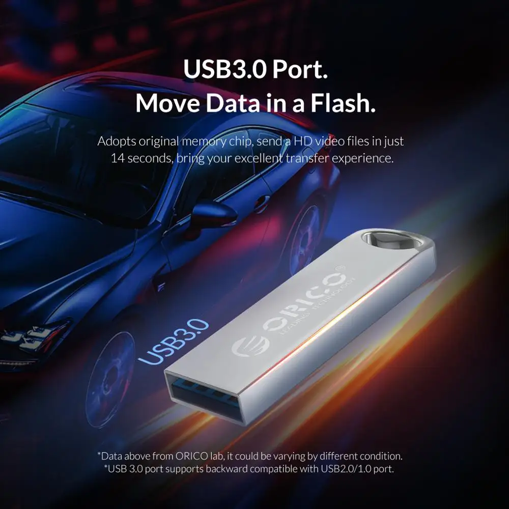 USB флеш-накопитель ORICO металлический usb 3 0 128 ГБ 64 32 16 | Компьютеры и офис