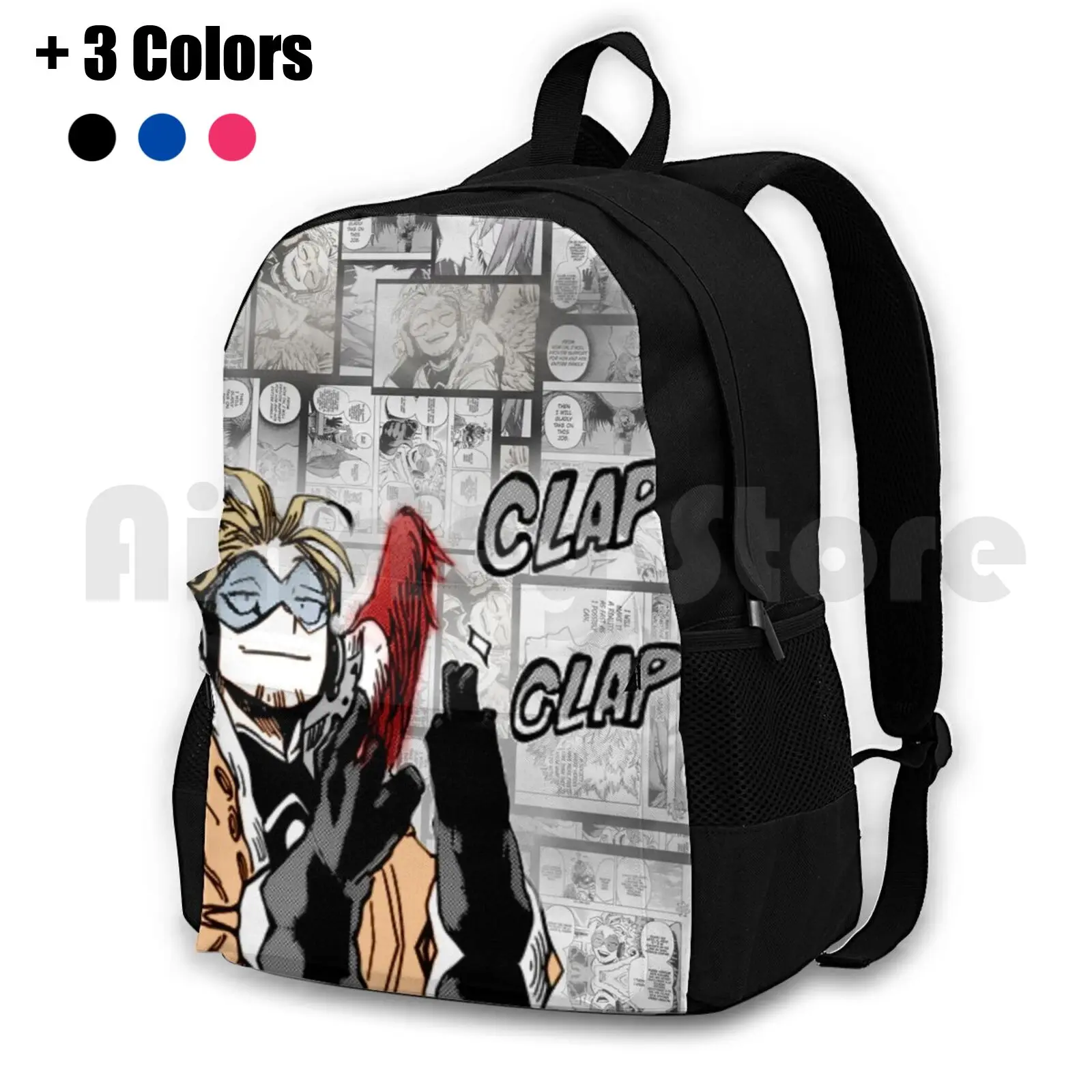 

Bnha Hawks 'Clap Clap' Outdoor Hiking Backpack Riding Climbing Sports Bag Bokunoheroacademia Anime Hawks