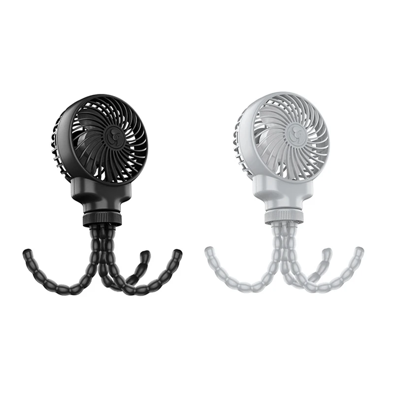 

Портативный мини-вентилятор, для детской коляски, с гибким штативом, зарядка через USB