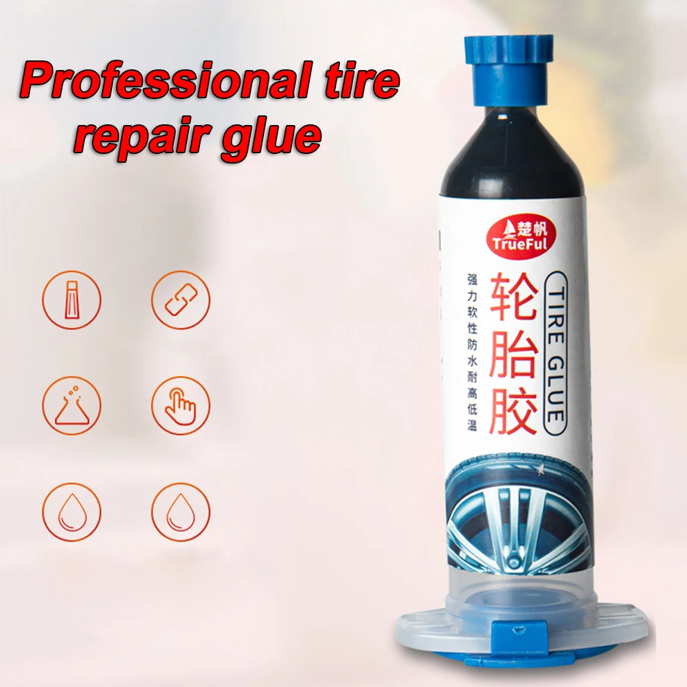 

Repair tools Tire Glue Rubber Handles Black paste 30mL Automobiles Durable