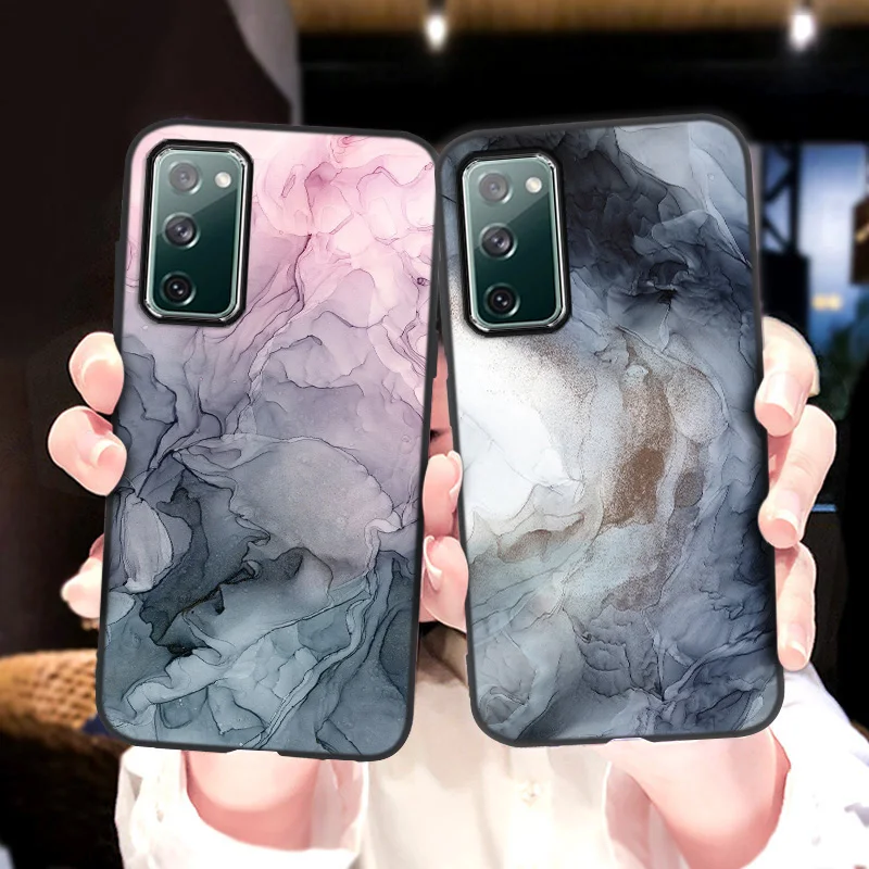 

Marble Painted Case For Samsung S10 Cases Silicon Funda Samsung S21 Ultra S20 FE S8 S9 Plus S10e Lite Xcover 5 S 21 20 10 Covers