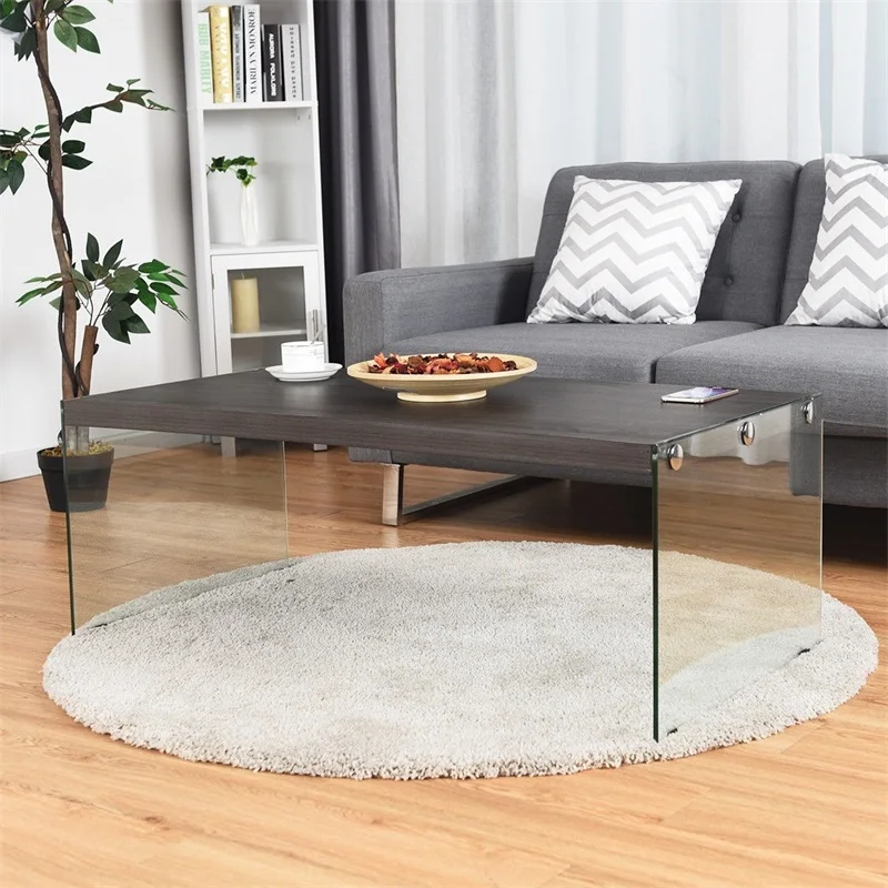 Современный кофейный столик Soho для гостиной с ножками из закаленного стекла