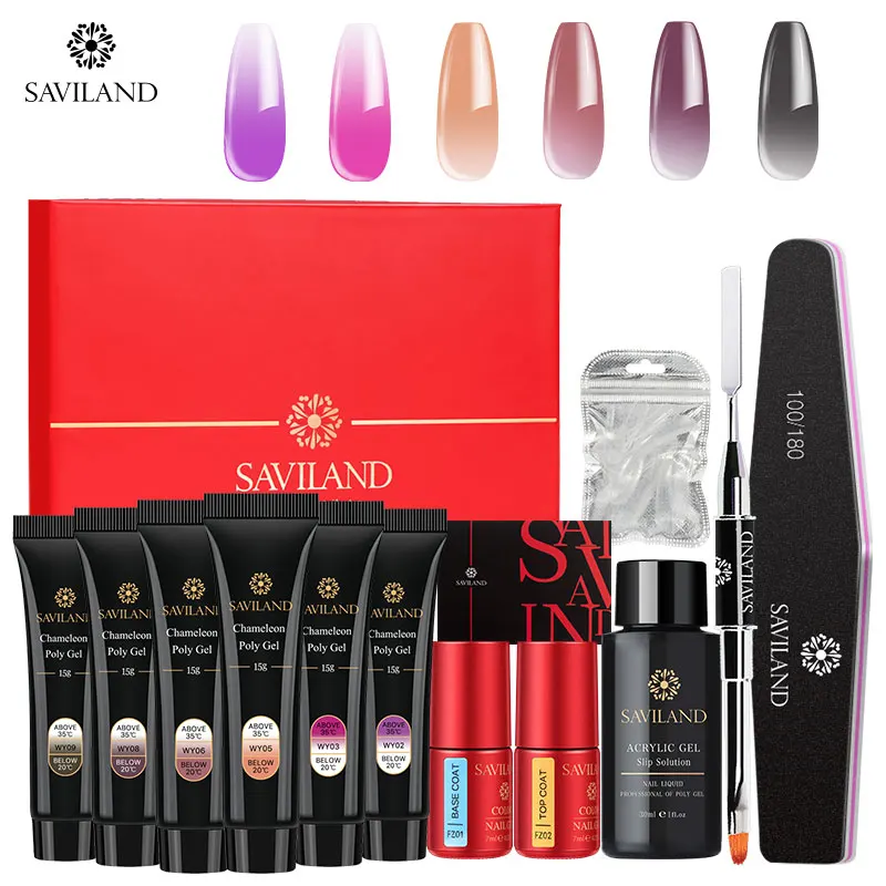 15g 12pcs Gel Kit Soak off 4 шт./компл. поли набор гелевых УФ Акрил строитель поли-гель, быстро сохнут, дизайн ногтей Pro с длинным натуральных ногтей Жесткий Гель-лак - Цвет: 15g 12pcs Gel Kit