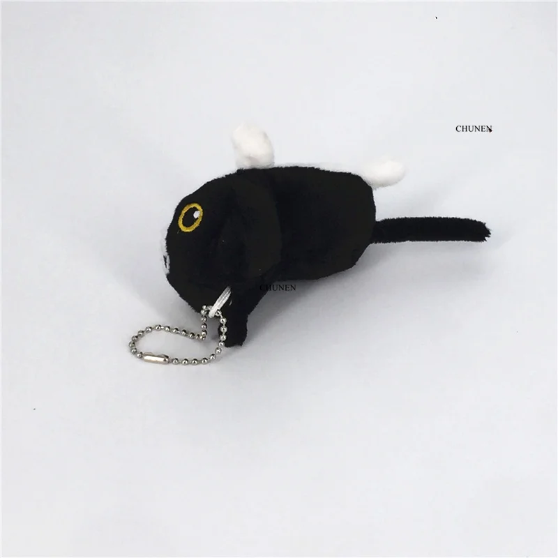 Прибл. 7 см Черный кот мягкая плюшевая игрушка брелок подарок кукла