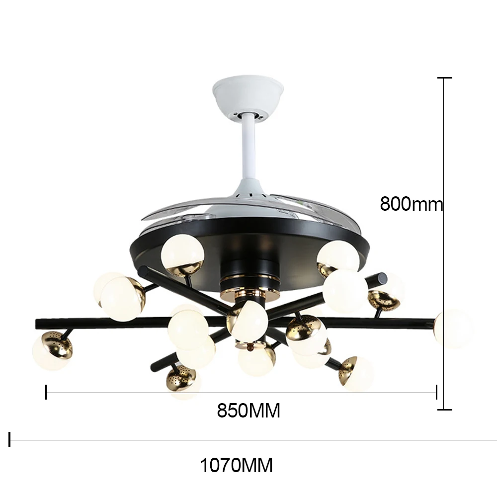 Творческий потолочный вентилятор люстра дистанционный пульт современный Тихая