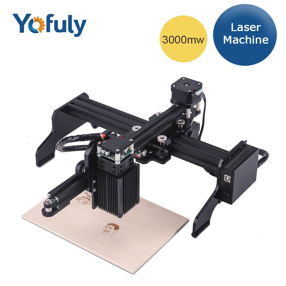 3000 МВт/7 Вт лазерный гравер с ЧПУ лазерная гравировальная машина мини настольный