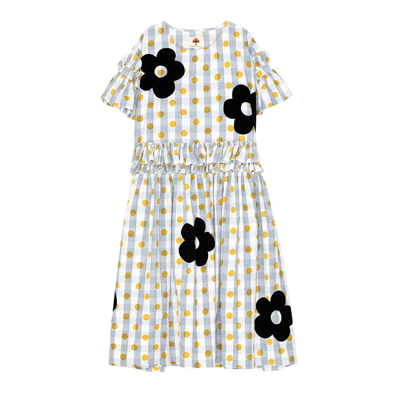 

Imakokoni dress 2019 summer original niche age reduction fresh fat mm loose large size dress 192725