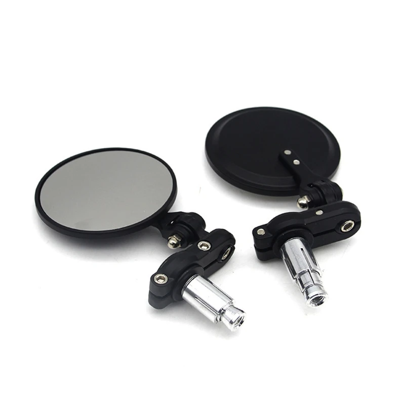 

22mm Foldable Motorcycle Aluminum Rear View Handlebar End Side Rearview Mirrors