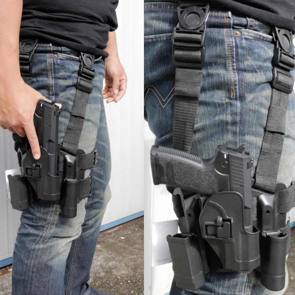

CQC Glock Gun Holster Right Hand Drop Leg Pistol Holder Airsoft Hunting Accessories USP 1911 SIG Sauer P226 Glock 17 19 22