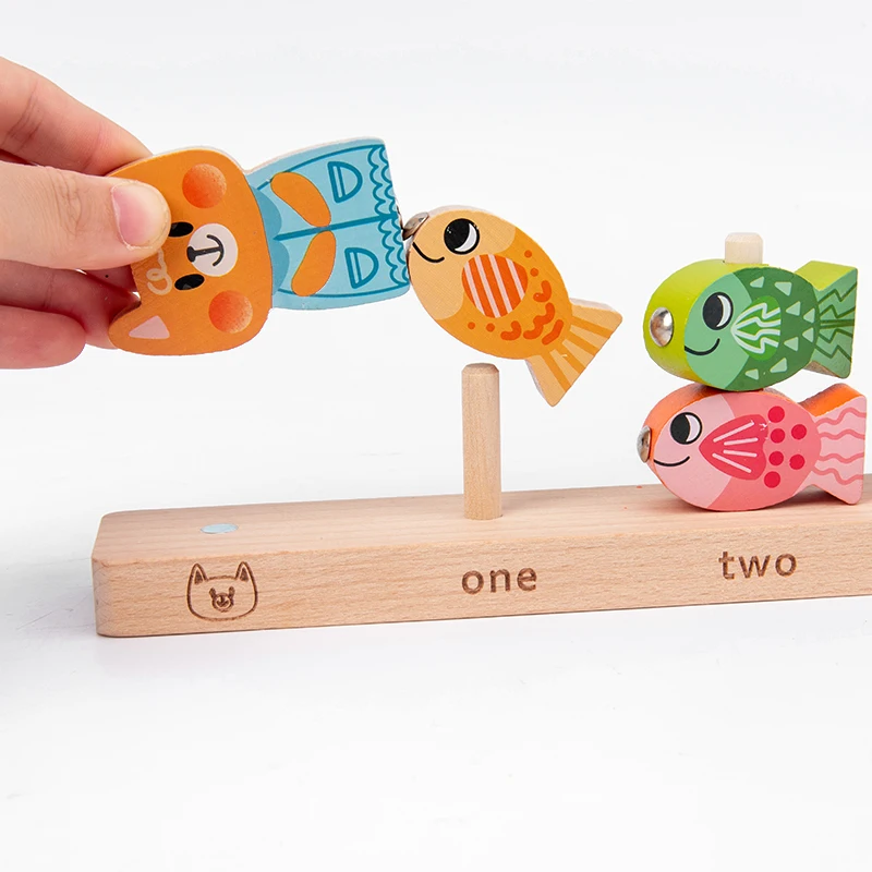 

Children Montessori Wooden Toys Magnetic Fishing Game Puzzle Math Toys Preschool Baby Early Learning Educational Toys Girls Gift