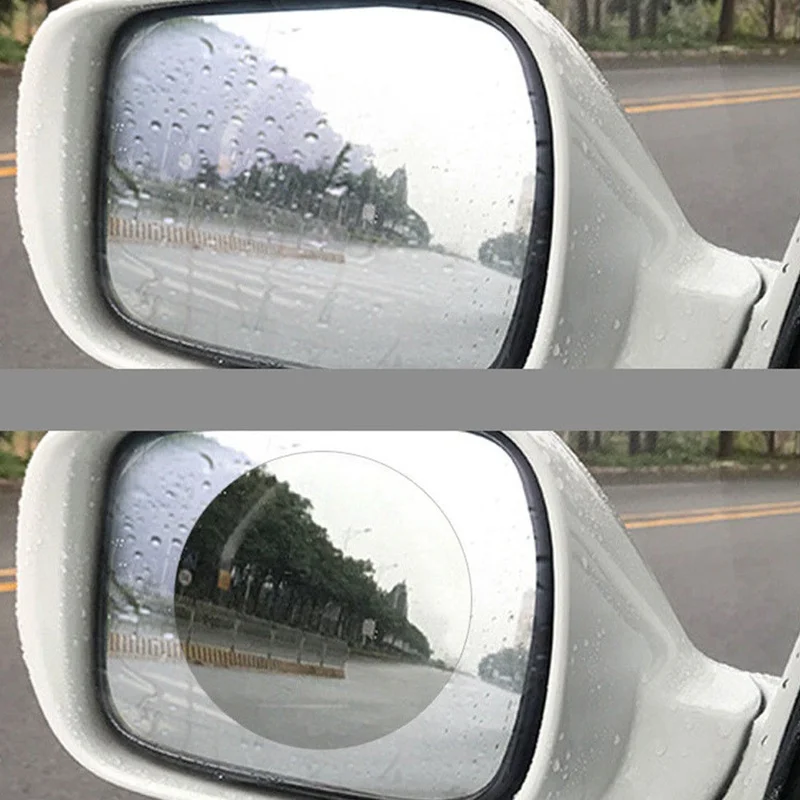 

1Pair Car Rearview Mirror Waterproof Film, Reverse Mirror Rain And Fog Water Film Rearview Mirror Protective Film