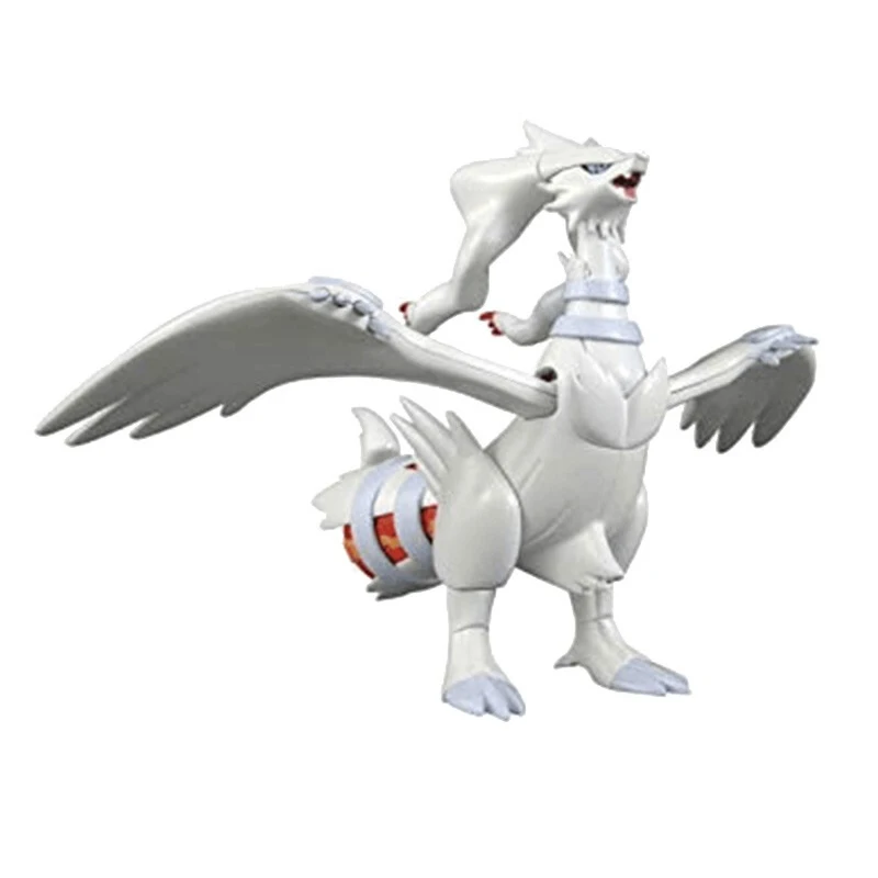 

Bandai Pokemon Reshiram Evolution Series White God Beast Reshiram Assembly Action Anime Figure Model Childrens Toy Gift