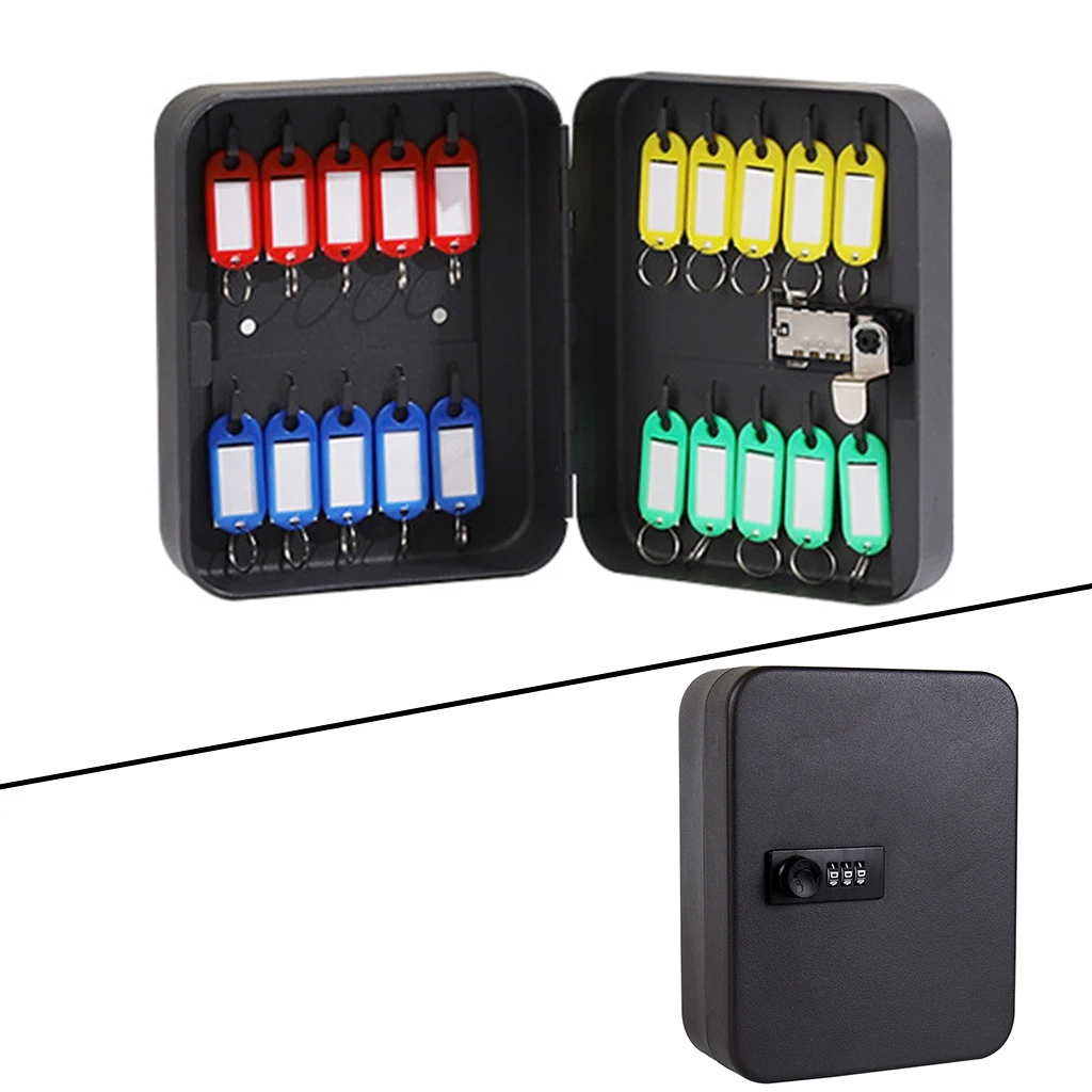 

Wall Mounted Password Key Box Put 20pcs Keys for Real Estate Keys Organizer