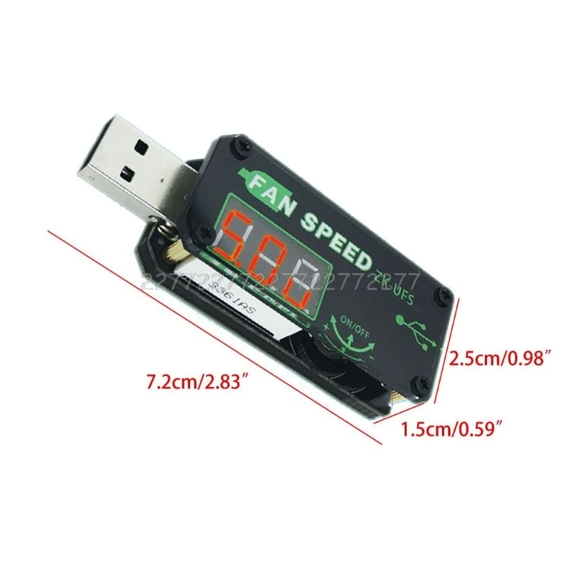 5 в 5 Вт USB вентилятор регулятор таймер светодиодный модуль затемнения Регулируемый регулятор скорости с корпусом для офиса, дома, автомобиля и т. д. S07 19