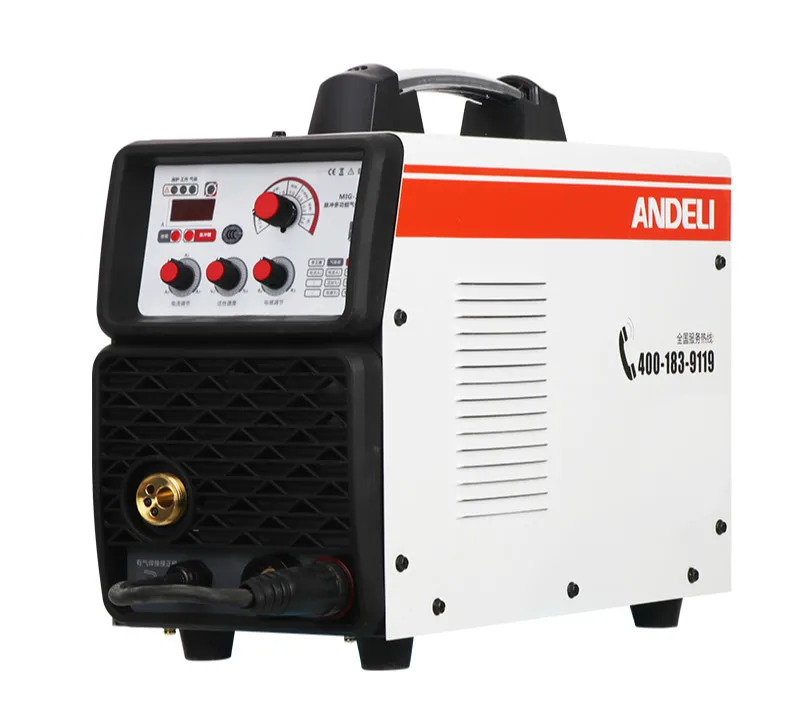 

ANDELI Smart Single Phase Portable Synergic Welder Pulse MIG200PE Outdoor Aluminium MIG Welding Machine Double System MIG Welder
