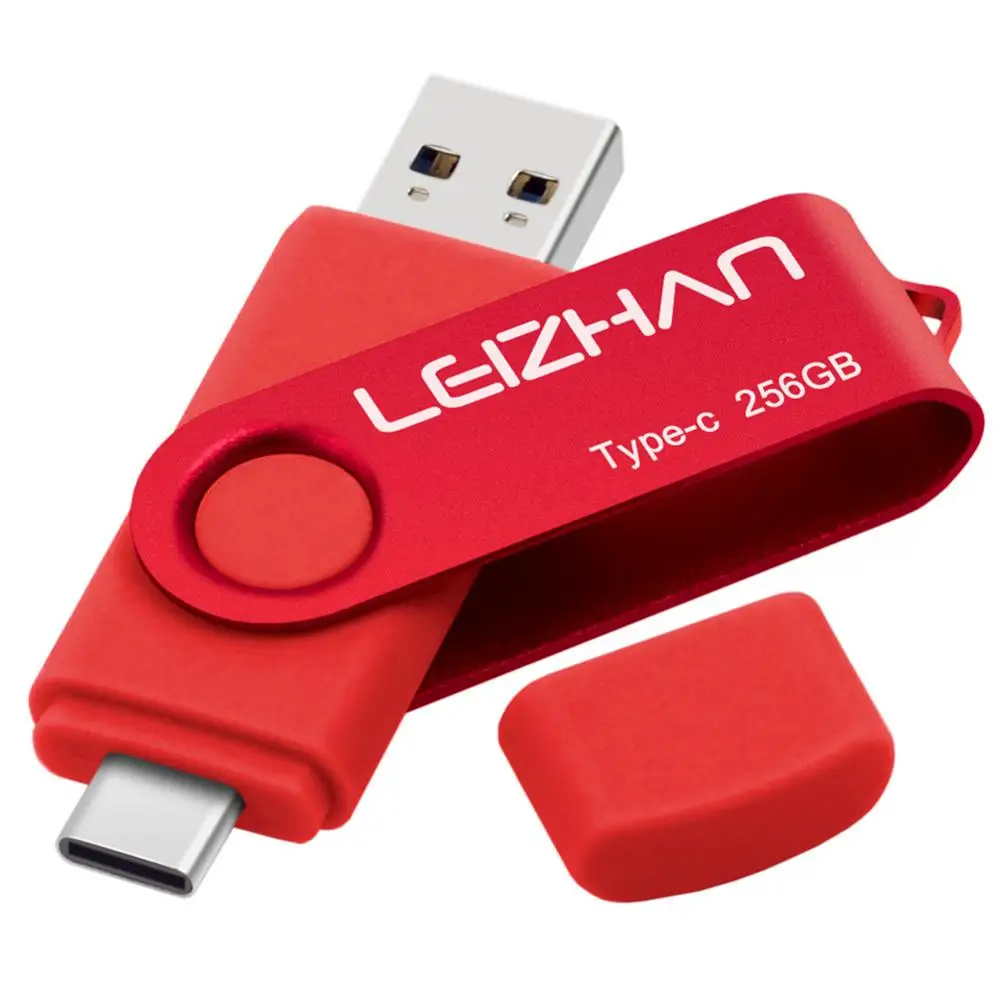 LEIZHAN USB 3 0 Type C OTG флеш накопитель компьютера фото селфи палка для Samsung S10 S9 S8 XiaoMi Huawei