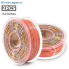 Enotepad PLA Радуга нить 2 рулонанабор красочных 3D печать нити 100% не образующая пузырей без Drangle провода