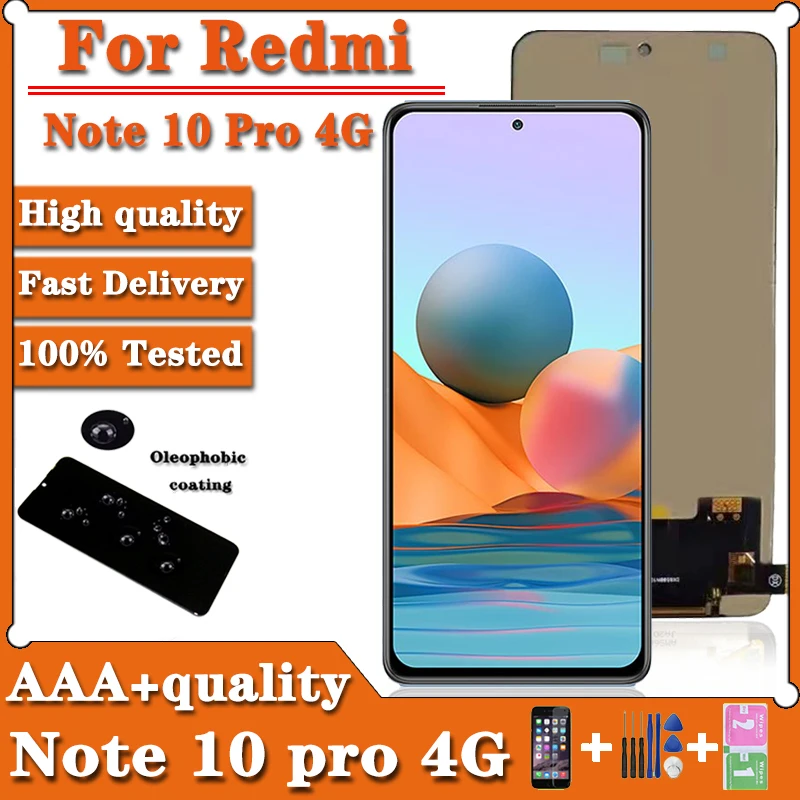 Дисплей 6 67 '➪ + для Xiaomi Redmi Note 10 Pro ЖК-дисплей с сенсорным экраном и