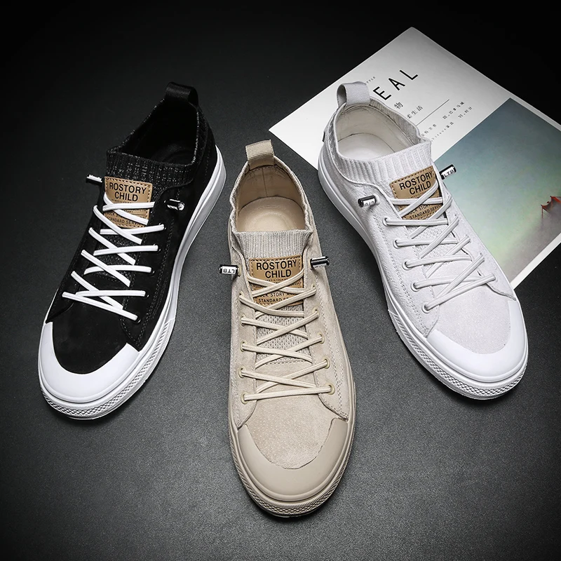 Мужские кроссовки для скейтборда без шнуровки повседневные модные | Спорт и