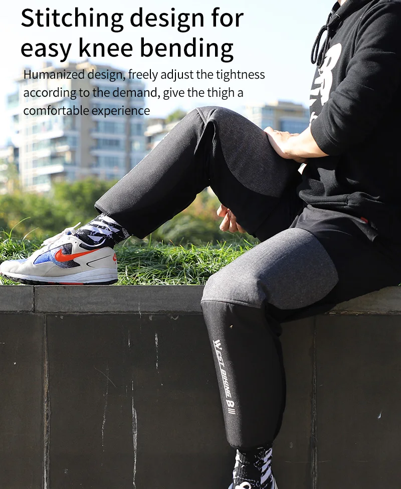 

WEST BIKING Winter Leg Warmers Windproof Motorcycle Electric Bike Leg Cover Ski Snow Knee Pad Protector Cycling Sport Gaiters