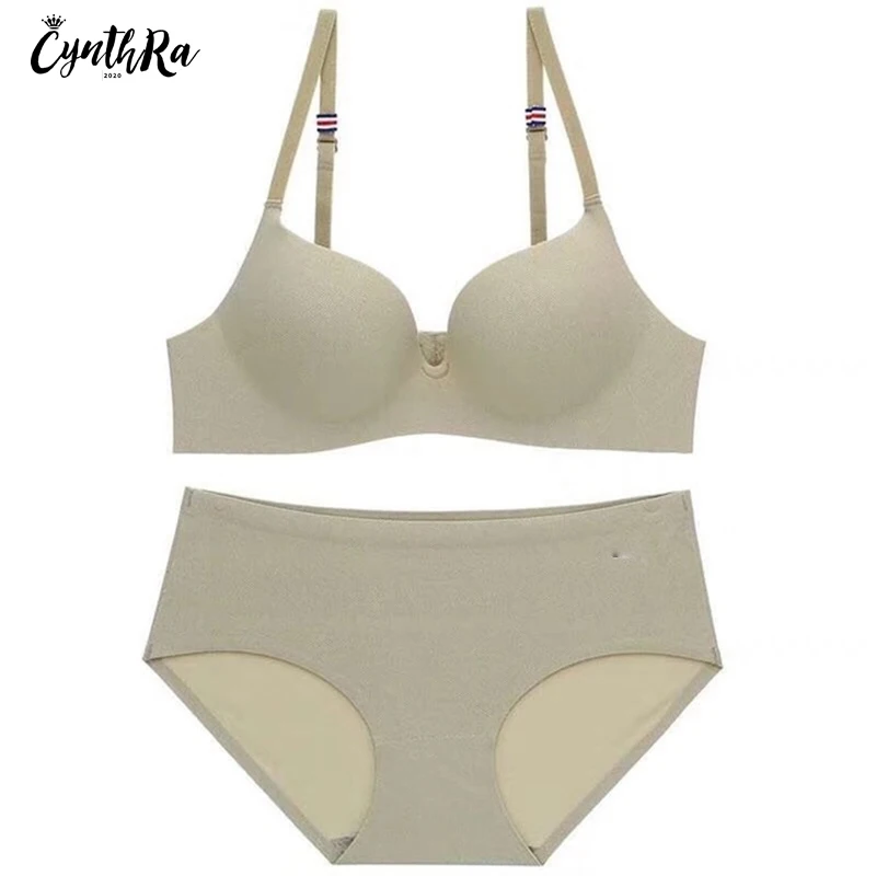 CYNTHRA французский ледяной Шелковый бюстгальтер цельное нижнее белье плотная