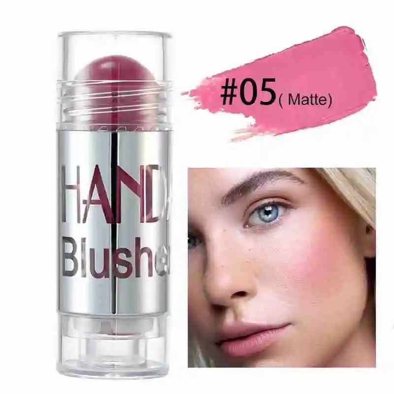 

1Pcs Blush Stick Cosmetic Waterproof Contour Cream Crayon Blush Stick Brightening Long Lasting Make Up Blush Stick Beauty