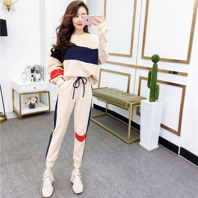 

Two Piece Set Tracksuit Women Loungewear Casual Sportswear Jogging Femme Pantalon Dresy Damskie Chandals Conjuntos De Mujer