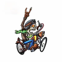 reaper bobber skull motorcycle car stickers anime car accessories scratch proof anime vinyl rear windshield trunk stickers
