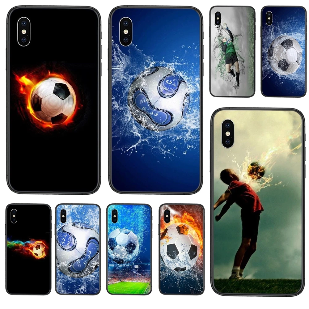 Дизайнерский футбол Fire And Ice с водонепроницаемым чёрным бампером из водонепроницаемого материала для Huawei Nova 8 7 6 3 SE Mate 40 30 on.