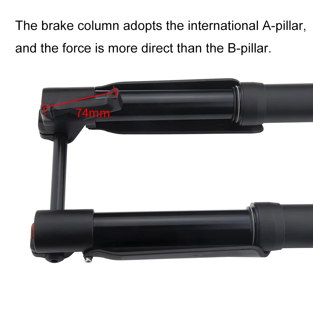 Вилка BOLANY для горного велосипеда сквозная ось воздушная подвеска перевернутая