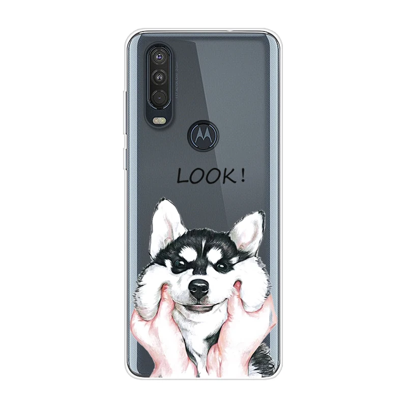 6 Для Motorola One Action чехол 6,3 ''мультяшная мягкая ТПУ Силиконовая задняя крышка для MOTO One Action OneAction чехол для телефона funda One Vision - Цвет: 6