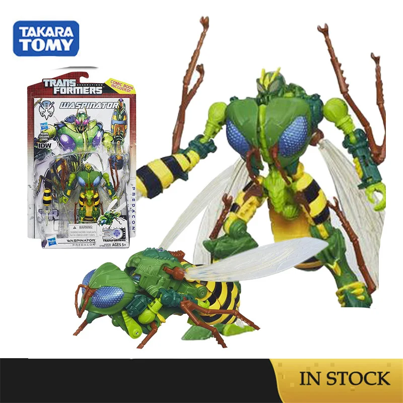 

Трансформеры игрушки Waspinator Predacon Idw класса люкс экшн-фигурки из фильма коллекция никель игрушки подарки для мальчиков