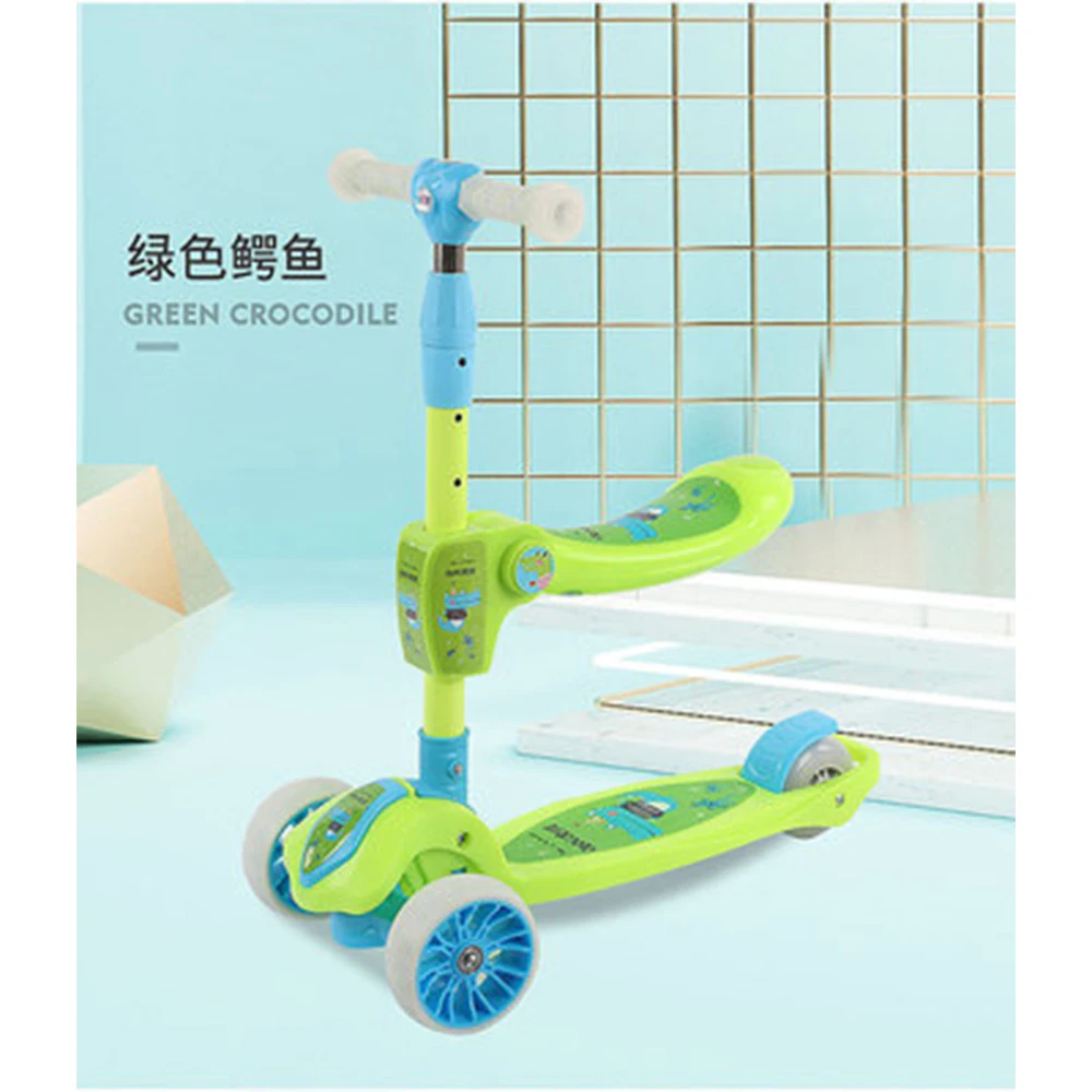 Детский самокат детский игрушечный трехколесный велосипед автомобиля Складная