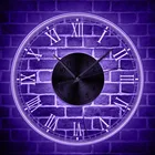 Светящиеся Настенные часы с римскими цифрами, ночсветильник, акриловые светодиодсветодиодный настенные часы в стиле ретро с подсветкой по краям, изысканный интерьер, художественный Декор