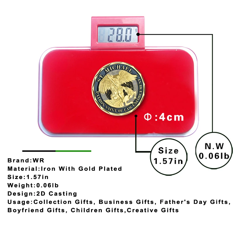 WR St. Майкл полика офисные коллекционные монеты патрон Саин полиция Офисная копия