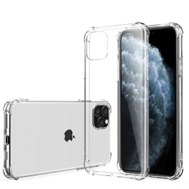 Прозрачный Прозрачный чехол для телефона KISSCASE для iPhone XR X XS MAX 7 8 6 6S Plus, мягкий силиконовый чехол для iPhone 11 Pro Max 5 5S SE, задняя крышка чехол на айфон 11 pro max чехол на айфон 7 xr x xs max 6 s 8 - Цвет: Прозрачный