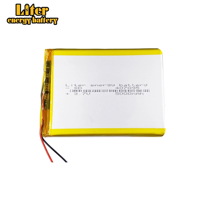 

407095 3.7V 5000mah Lithium polymer battery For 7" Tablet Q88 A13,U25GT,Freeander PD10 3G,PD20 3G TV MTK6575,MTK6577