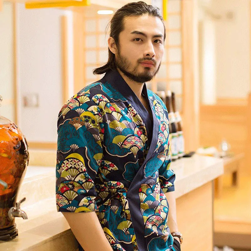 Японский шеф повар Куртка поварская одежда унисекс Для женщин мужчин Кухня