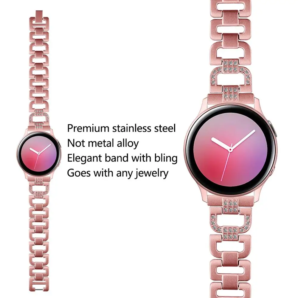 Ремешок из нержавеющей стали для Samsung Galaxy Watch Active 2 браслет наручных часов 1 40 мм 42