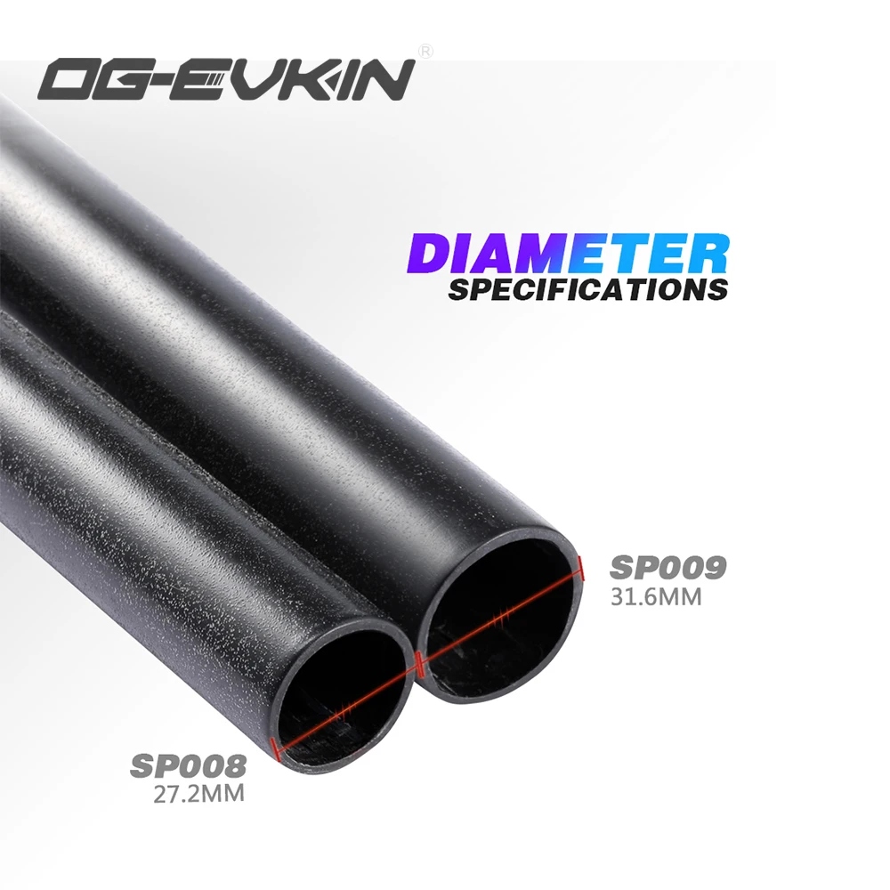 OG-EVKIN SP-008/SP-009 карбоновая Подседельный штырь 27,2/31,6 мм MTB или дорожный 400 мм подседельная труба Запчасти для горного велосипеда