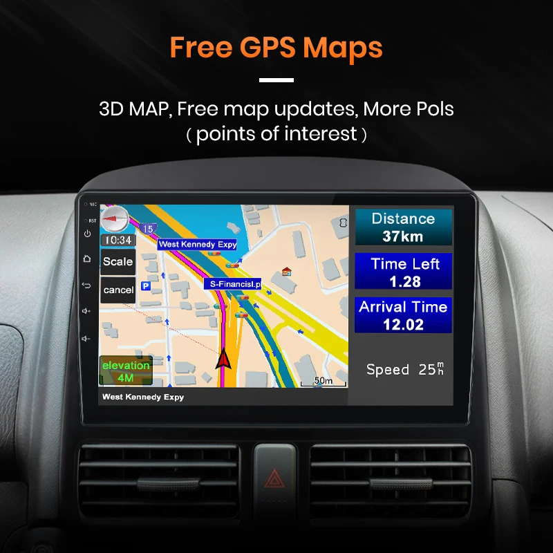AWESAFE AI Voice 2 din Android авто радио для Honda CR-V CRV 2001 - 2006 автомобильное мультимедиа GPS трек