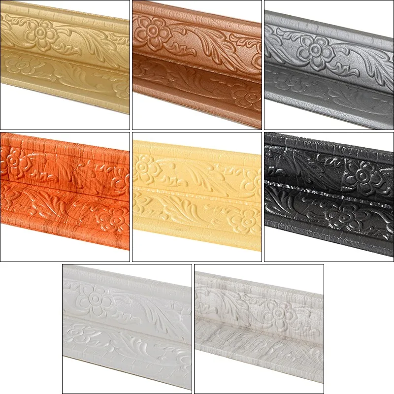 Клейкая Гибкая декоративная отделка для стен 3D декоративные линии на стену и