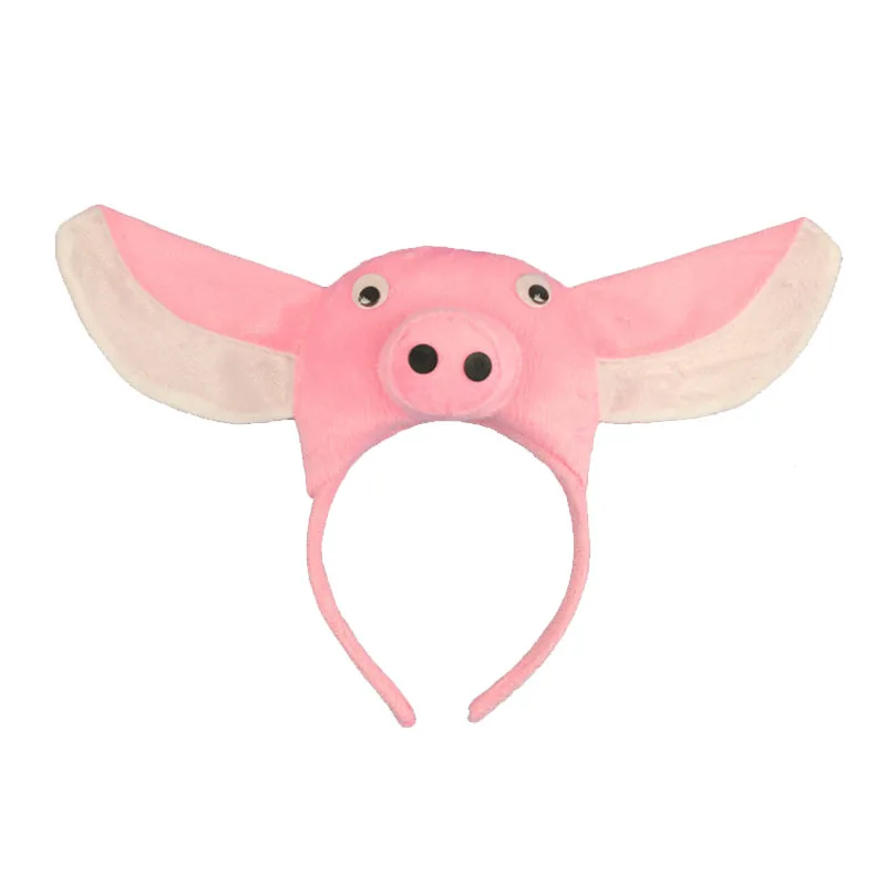 

New Animal 3D Pig Cosplay Headband Kids Children Performance Hairband Cosplay Props Halloween Party Favor Wedding