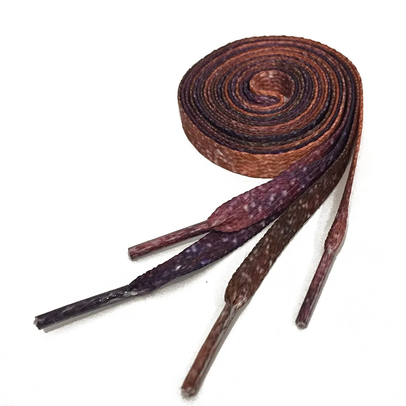 

120/140/160/180cm Printed Polyester Flat Shoelaces Starry Pattern Casual Sports Shoelaces for Sneakers Women Men's Shoe Strings