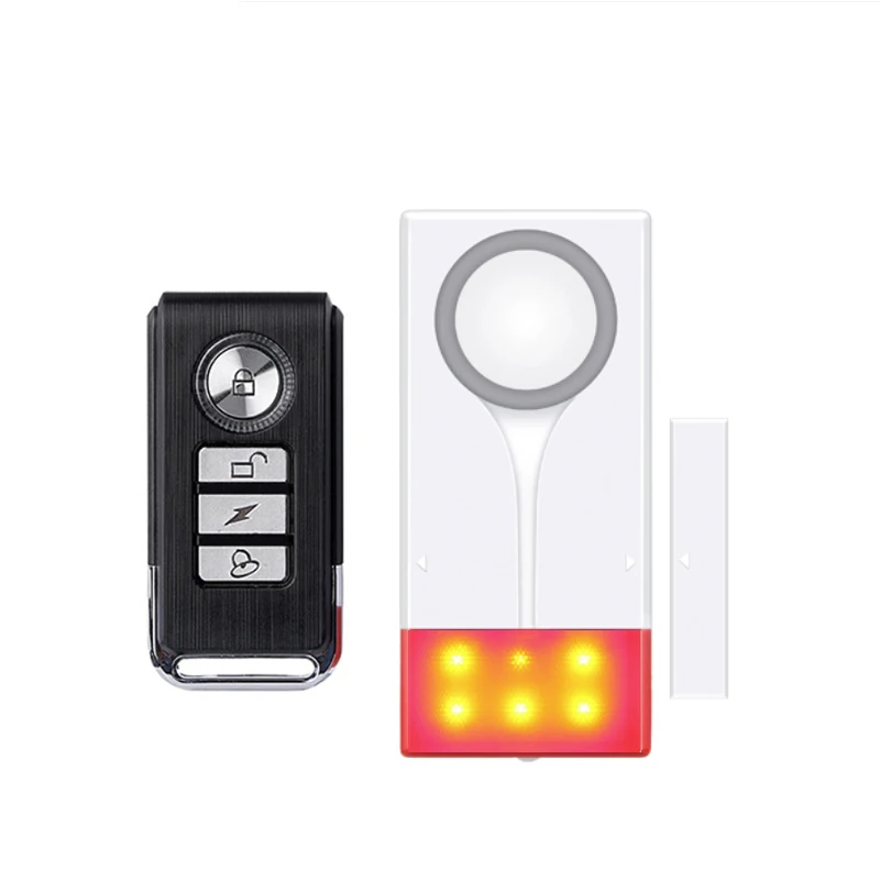 Новый 433 МГц домашняя охранная сигнализация красная вспышка со звуком окна