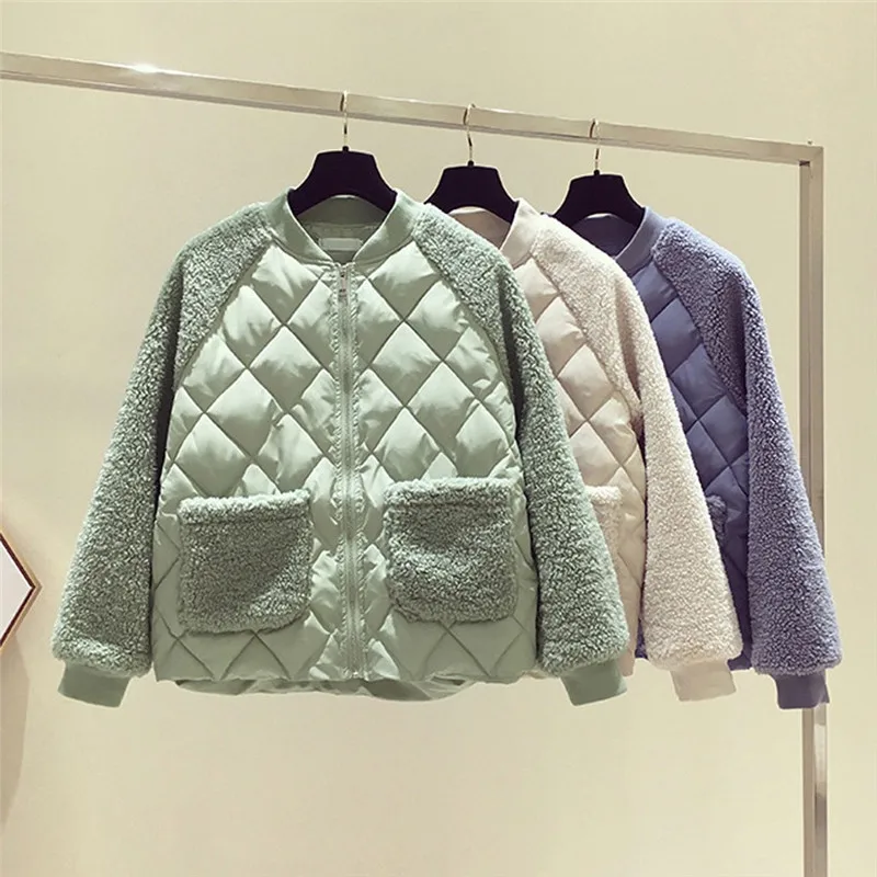 Женское пальто высокое качество плюшевое повседневное овечья шерсть утолщенное