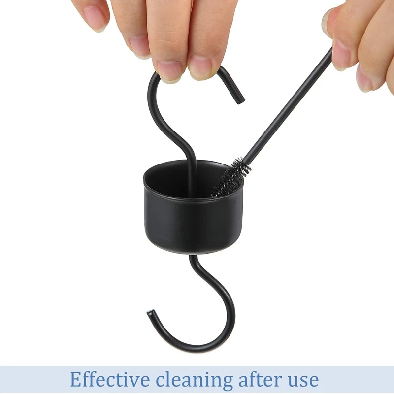 

X7AB Hummingbird Feeder Hooks Ant Moat for Hummingbird and Oriole Feeding Iron Ant Trap for Feeders 9 Packs Outdoor Hanging